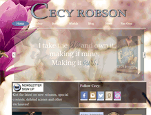Tablet Screenshot of cecyrobson.com